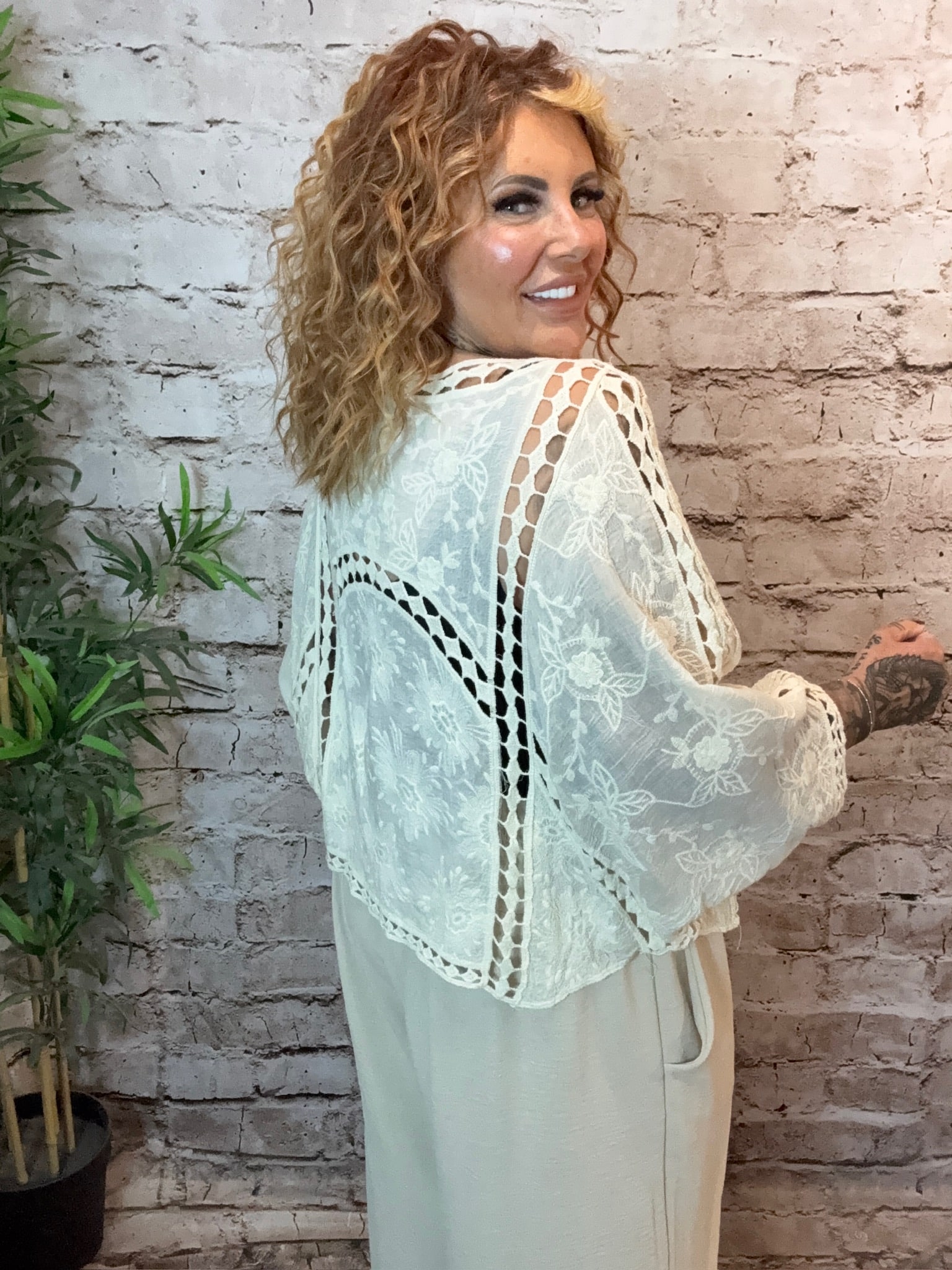 Addison Embroidered tie top 14-22 - Image 5