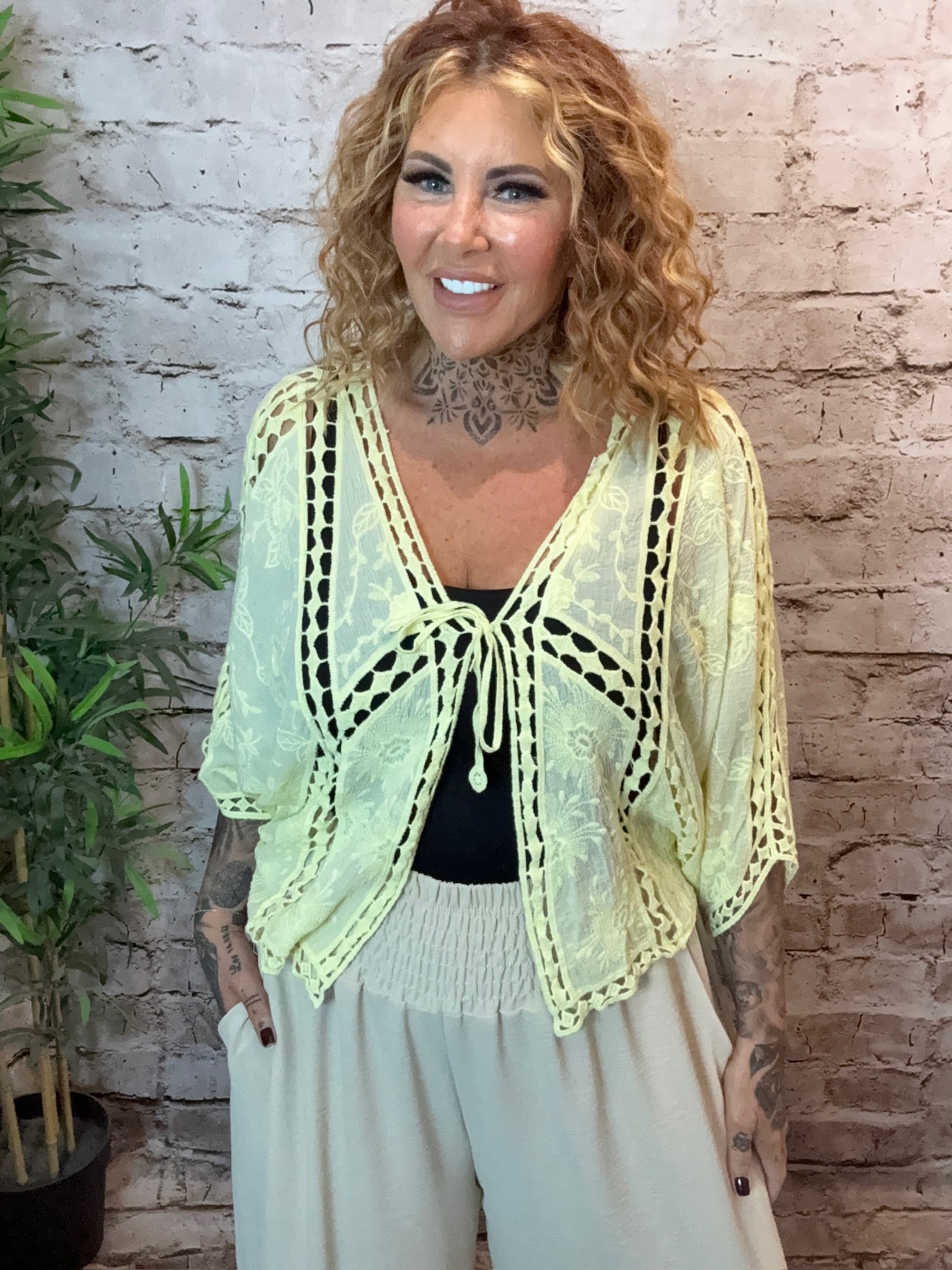 Addison Embroidered tie top 14-22 - Image 4