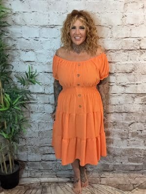 Leena Bardot dress best fits 14-22