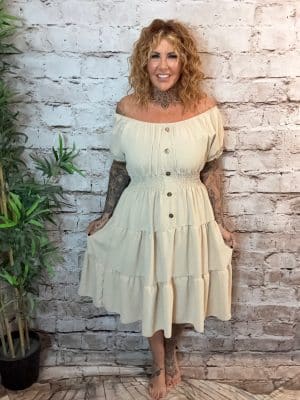 Leena Bardot dress best fits 14-22