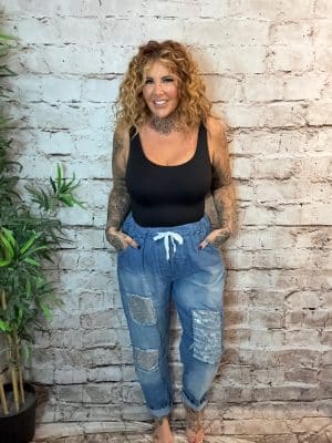 obsession sparkle jeans 14-22