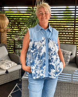 Marsh sleeveless shirt NOW IN 2 SIZES