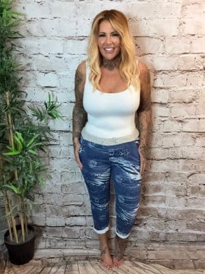 Sheba animal print joggers 12-18