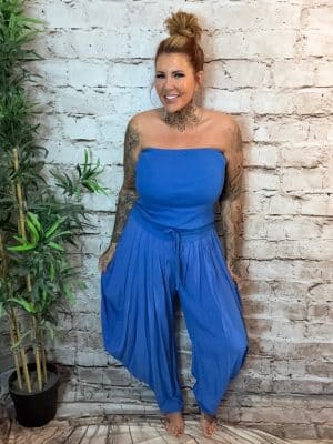 Briana Strapless jumpsuit best fits 12-18