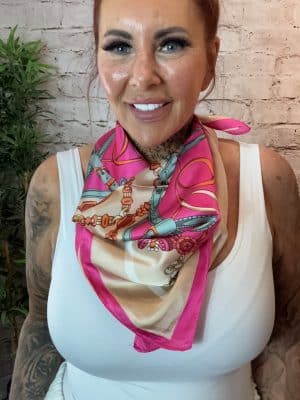A543 Pink scarf