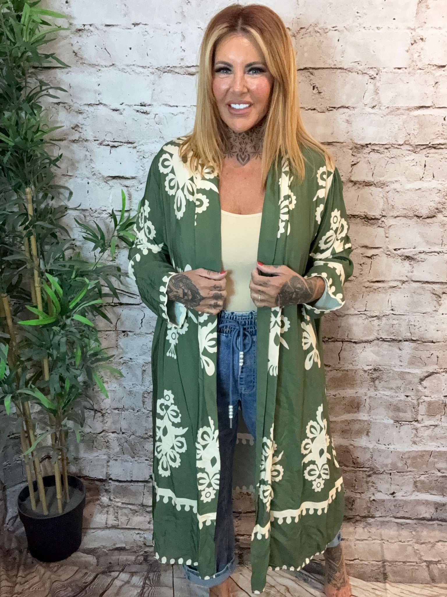 Ophelia duster coat best fits 16-24 - Image 3