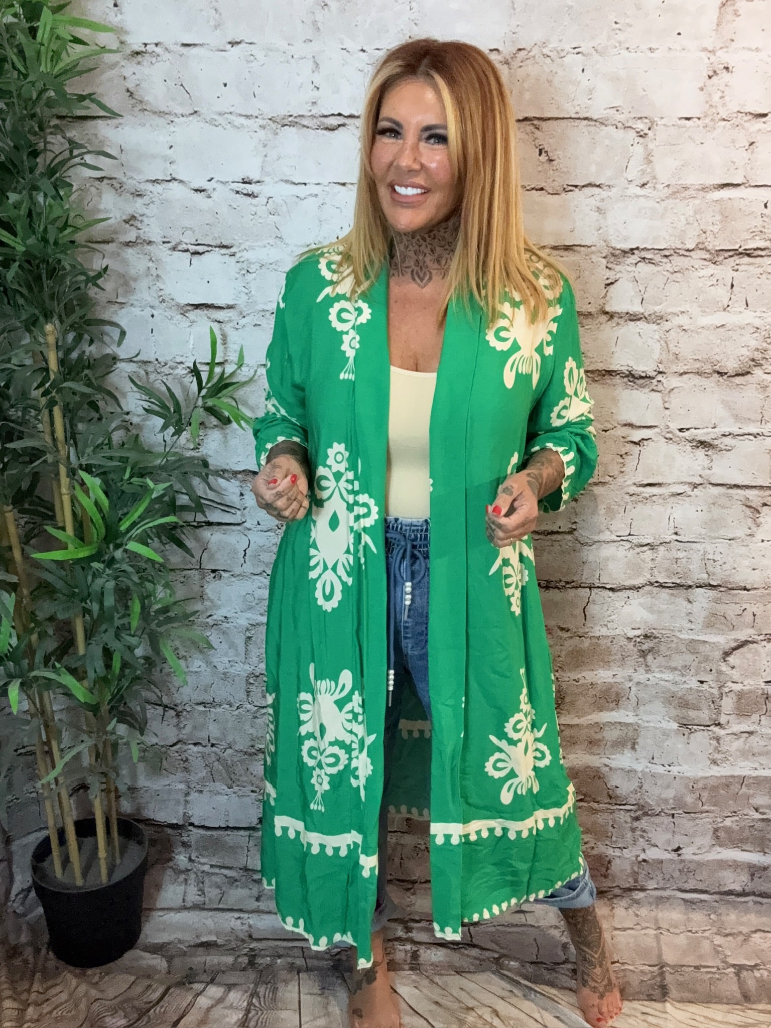 Ophelia duster coat best fits 16-24 - Image 2