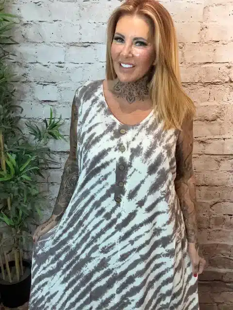 Tie Dye Dress Best fits 14-24 - Image 2