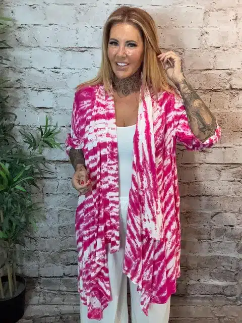 Tie Dye SHORT JACKET Best fits 14-24 - Image 3