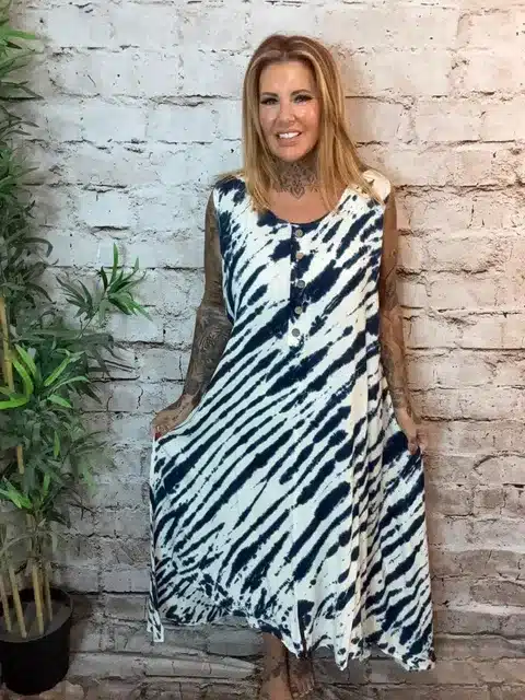 Tie Dye Dress Best fits 14-24 - Image 3