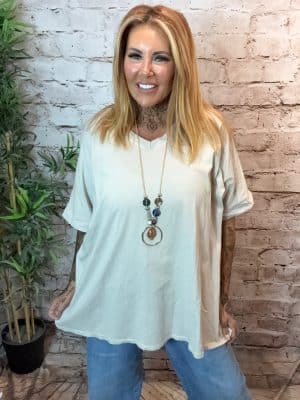 Birdie V-neck Necklace T-shirt Best Fits 16 - 26