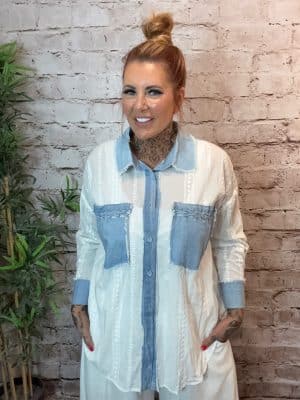 Diora Denim Shirt Best Fits 14-22