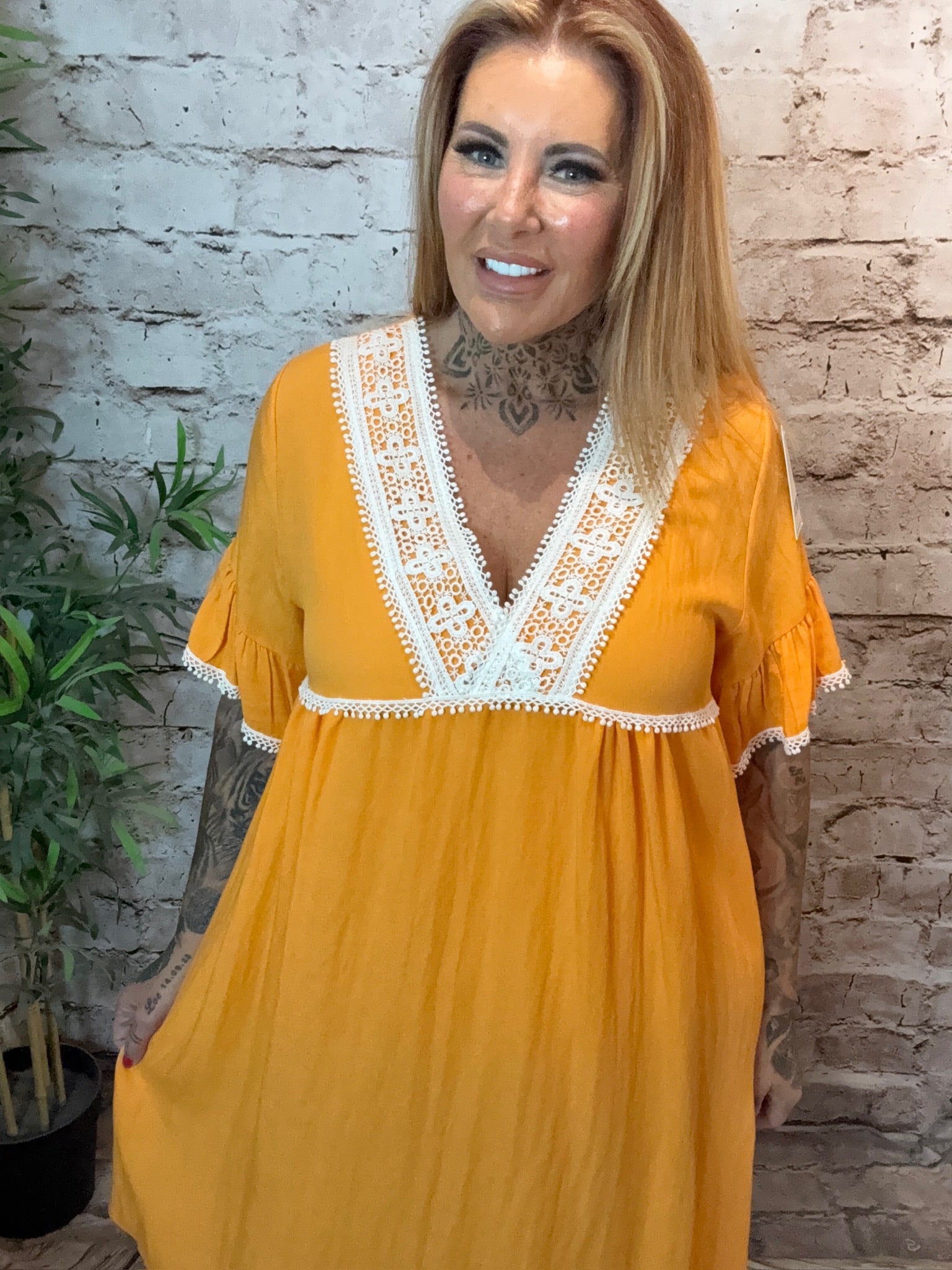 Hilary Crochet Dress Best Fits 12-16 - Image 5