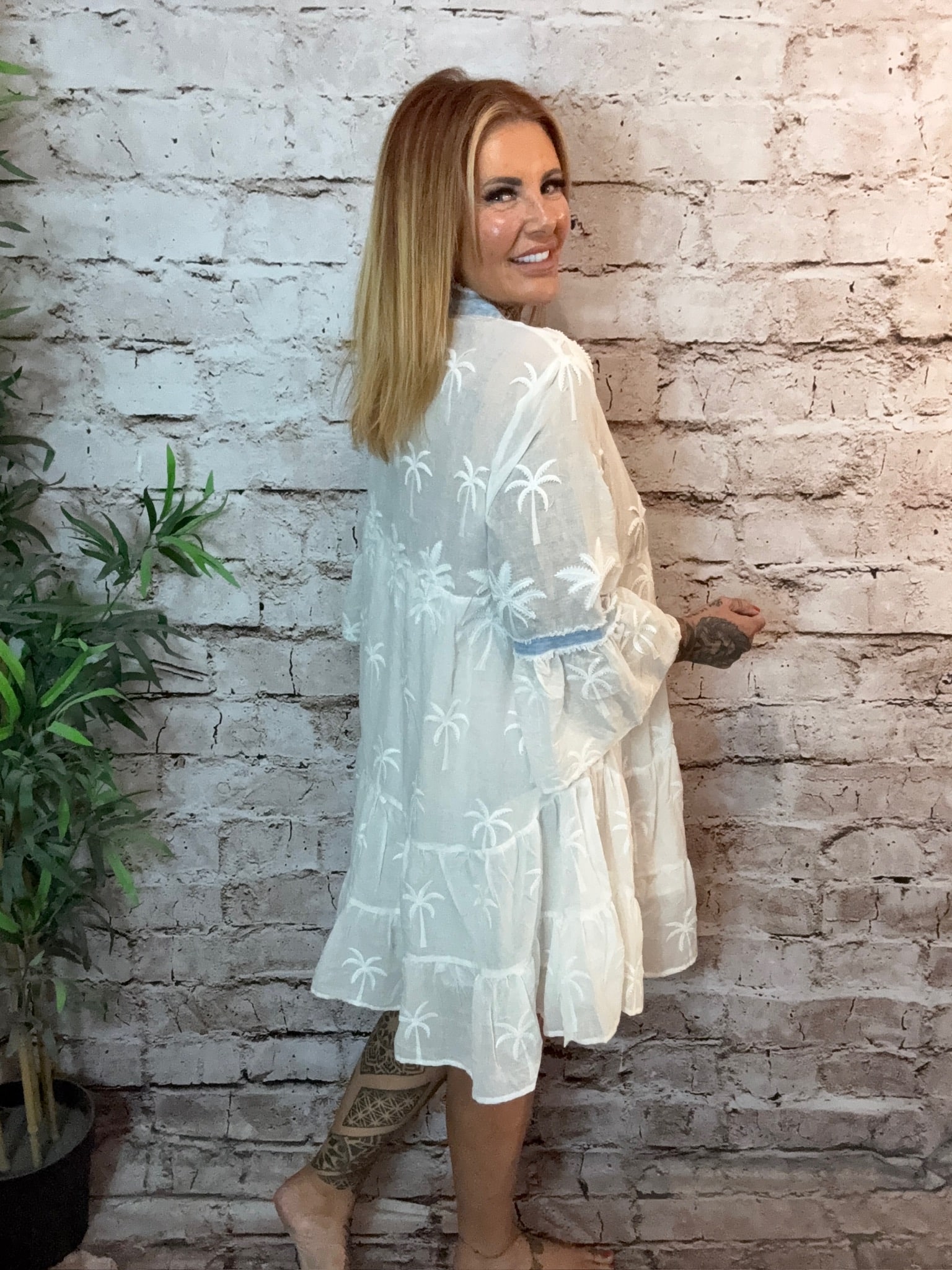 Palm Tree Tunic/Dress Best fits 12-18 - Image 2