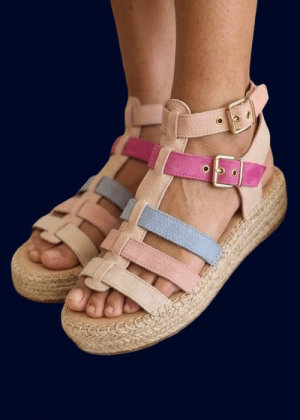 multi coloured INSPIRED sandals
