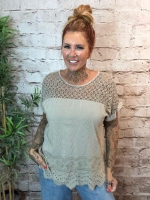 Milly Crochet Top Best Fits 12-20