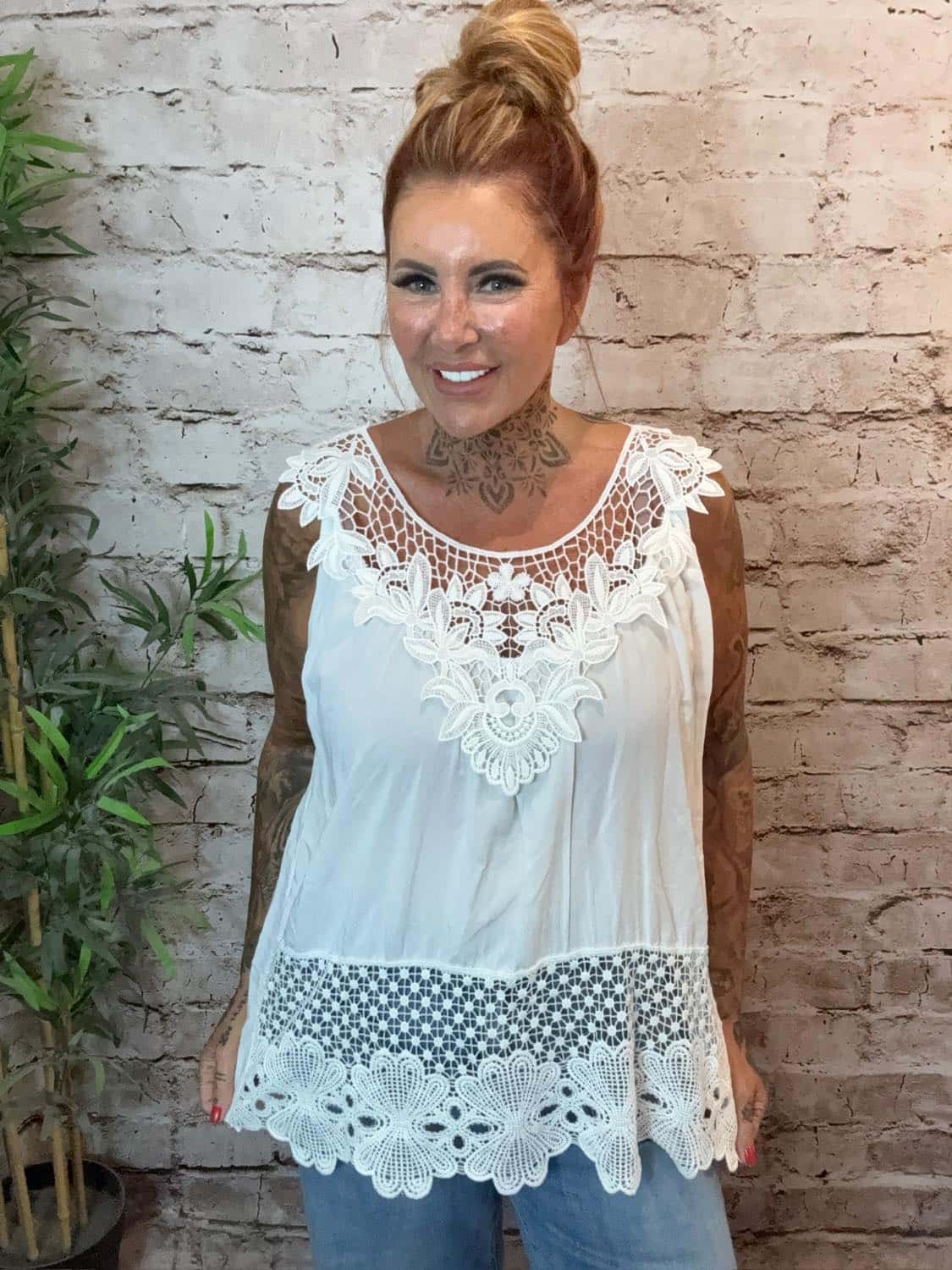 Holly Lace Vest Top best fits 12-18 - Image 3