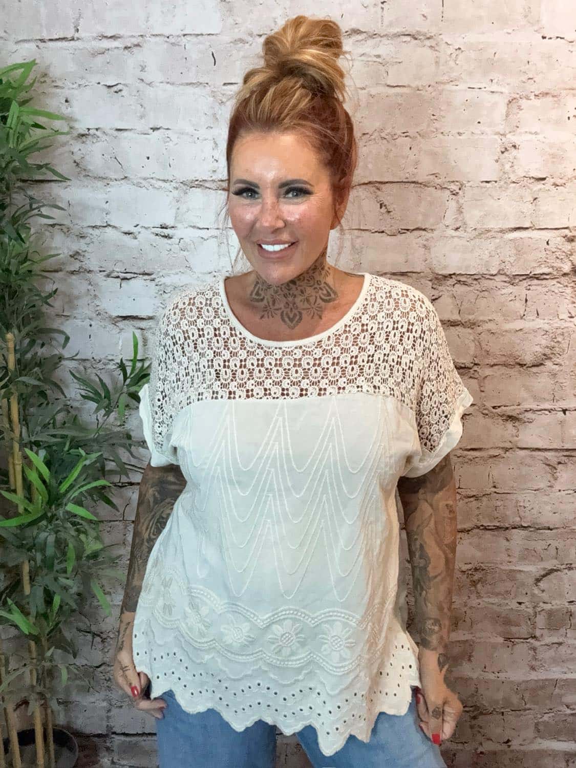 Milly Crochet Top Best Fits 12-20 - Image 2