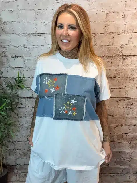 Star Denim T-Shirt best fits 16-26 - Image 2
