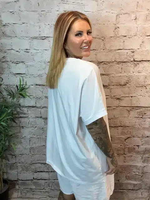 Denim Flower T-Shirt Best Fits Size 16-26 - Image 3