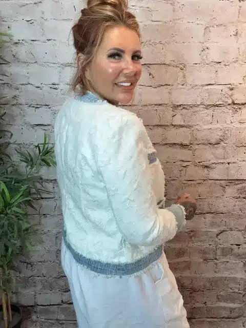 Inspired Cuffed Denim Jacket 8-14 - Image 3