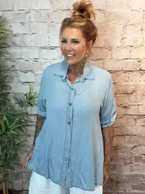 Mary Denim Shirt best fits 12-20