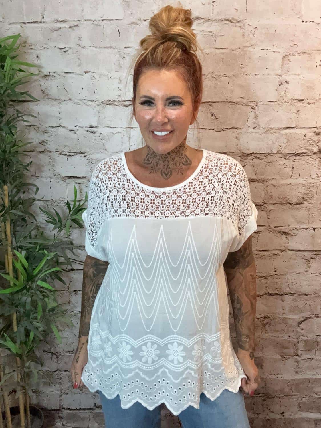 Milly Crochet Top Best Fits 12-20 - Image 8