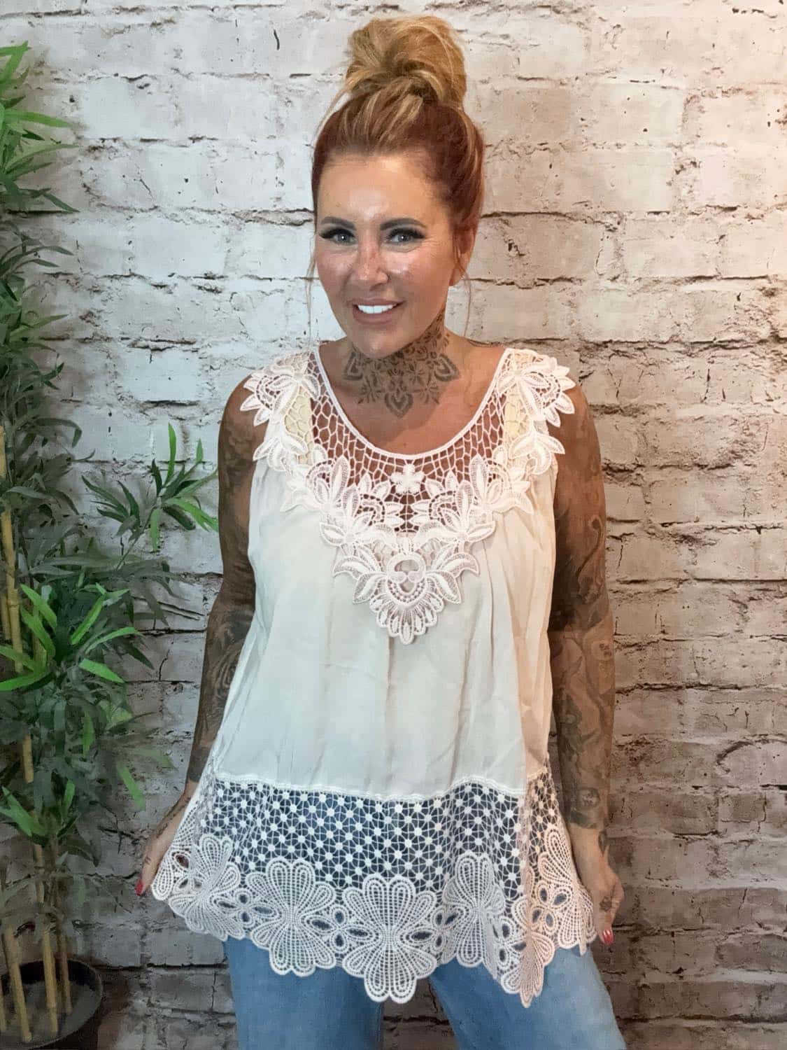 Holly Lace Vest Top best fits 12-18 - Image 2