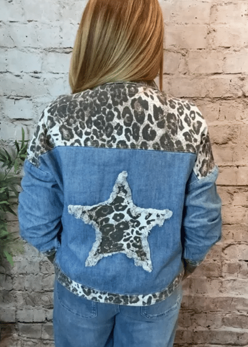 Animal denim jacket Best fits 14-22 - Image 2
