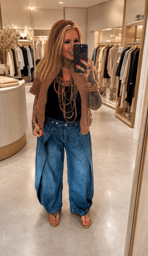 sale102 wrap jeans size 16/18 50cm waist BACK ORDER (No Returns)