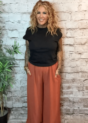 Mazie Wide Leg Trousers 2 sizes