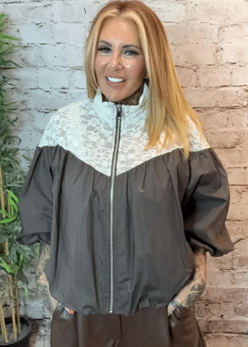 Penny Lace top cotton Jacket best fits 14-22 - Image 3