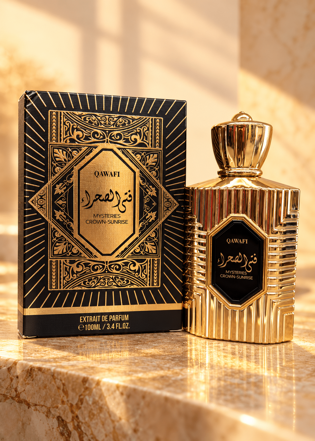 QAWAFI Mysteries Crown Sunrise is inspired by Kilian Angels