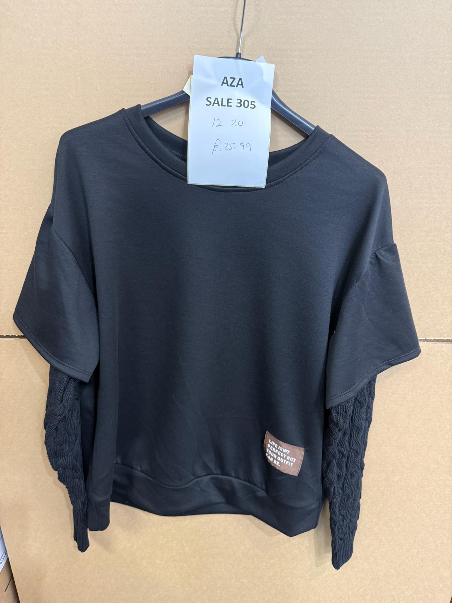 SALE 305 SWEATER 12-20 62CM PTP (NO RETURNS)