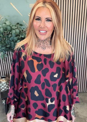 Lara Animal Print Kaftan top Best fits 14-24