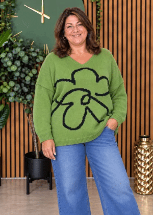 Justine Flower Jumper best Fits 16-24