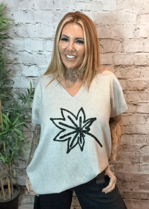 Clover Sequin leaf Tank Top – Best Fits 16-26 - Image 3