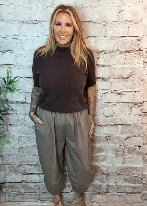 Tilly Barrel Leg PU Trousers 16-24 - Image 2