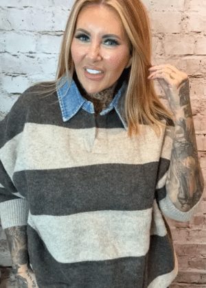 Jan Denim collar jumper Best Fits 16-24