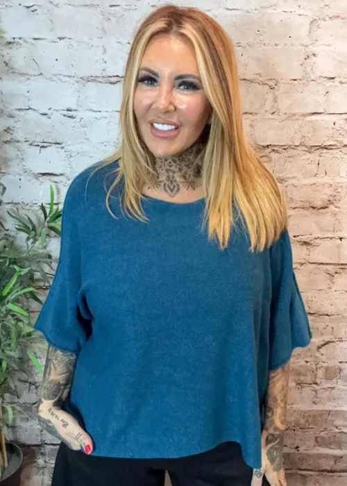 Larger Mary Wide Sleeve Jumper Best Fit 14-26 - Image 2