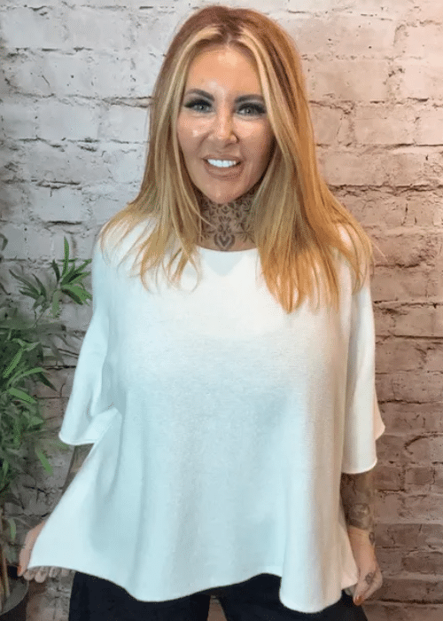 Larger Mary Wide Sleeve Jumper Best Fit 14-26 - Image 3