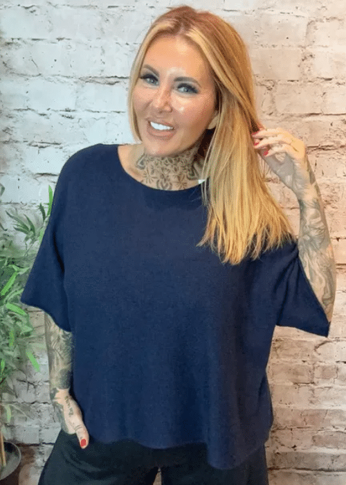 Larger Mary Wide Sleeve Jumper Best Fit 14-26 - Image 7