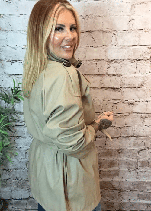 Jan Trench PU Coat best fits 16-24 - Image 6