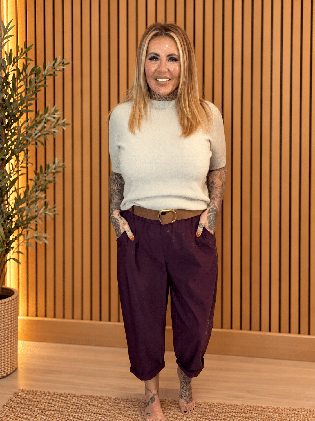 Morgan Belted Trousers Best fits 16-24 - Image 3