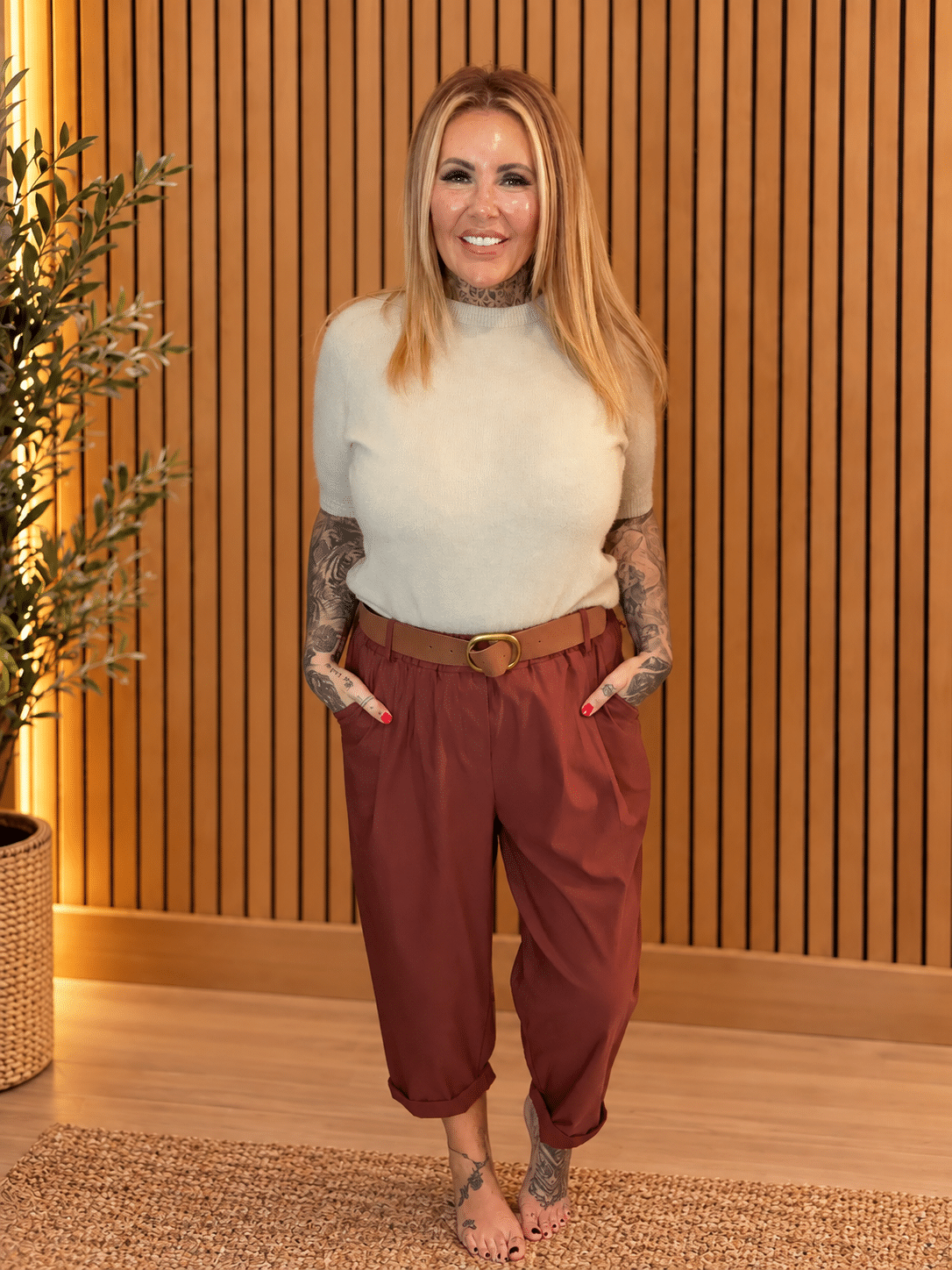 Morgan Belted Trousers Best fits 16-24 - Image 5