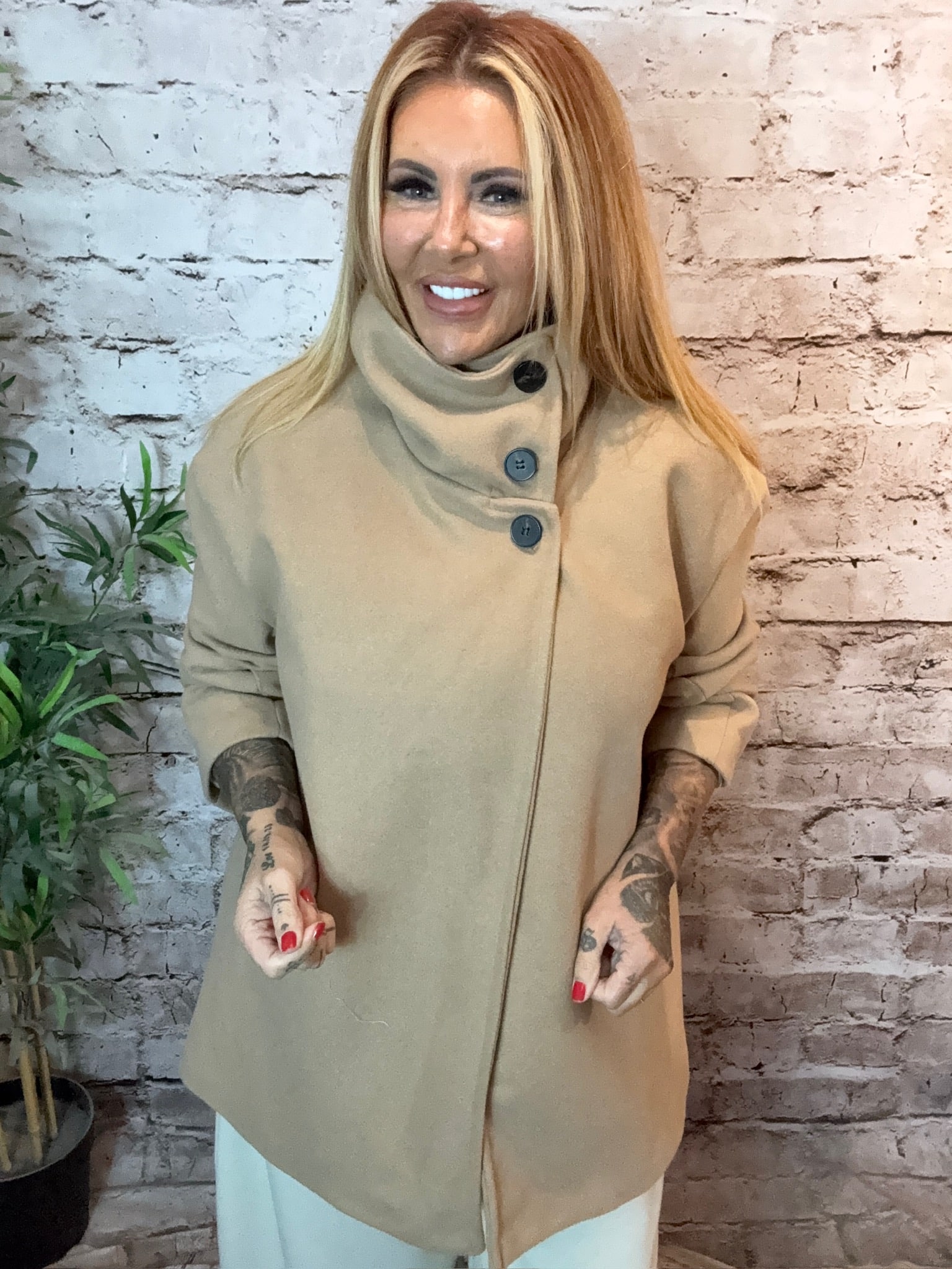 Funnel Neck Coat best fits 14-24 - Image 5