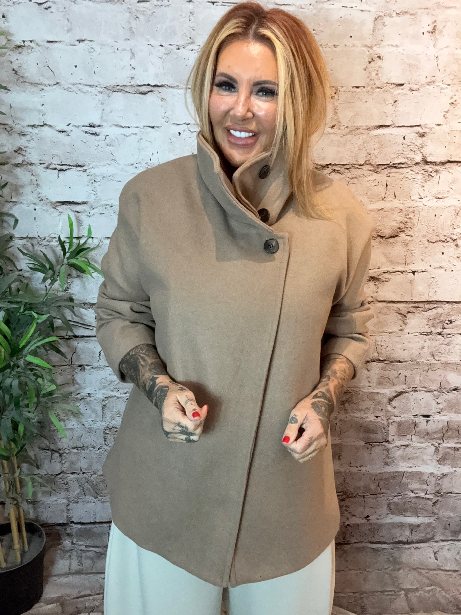 Funnel Neck Coat best fits 14-24 - Image 4