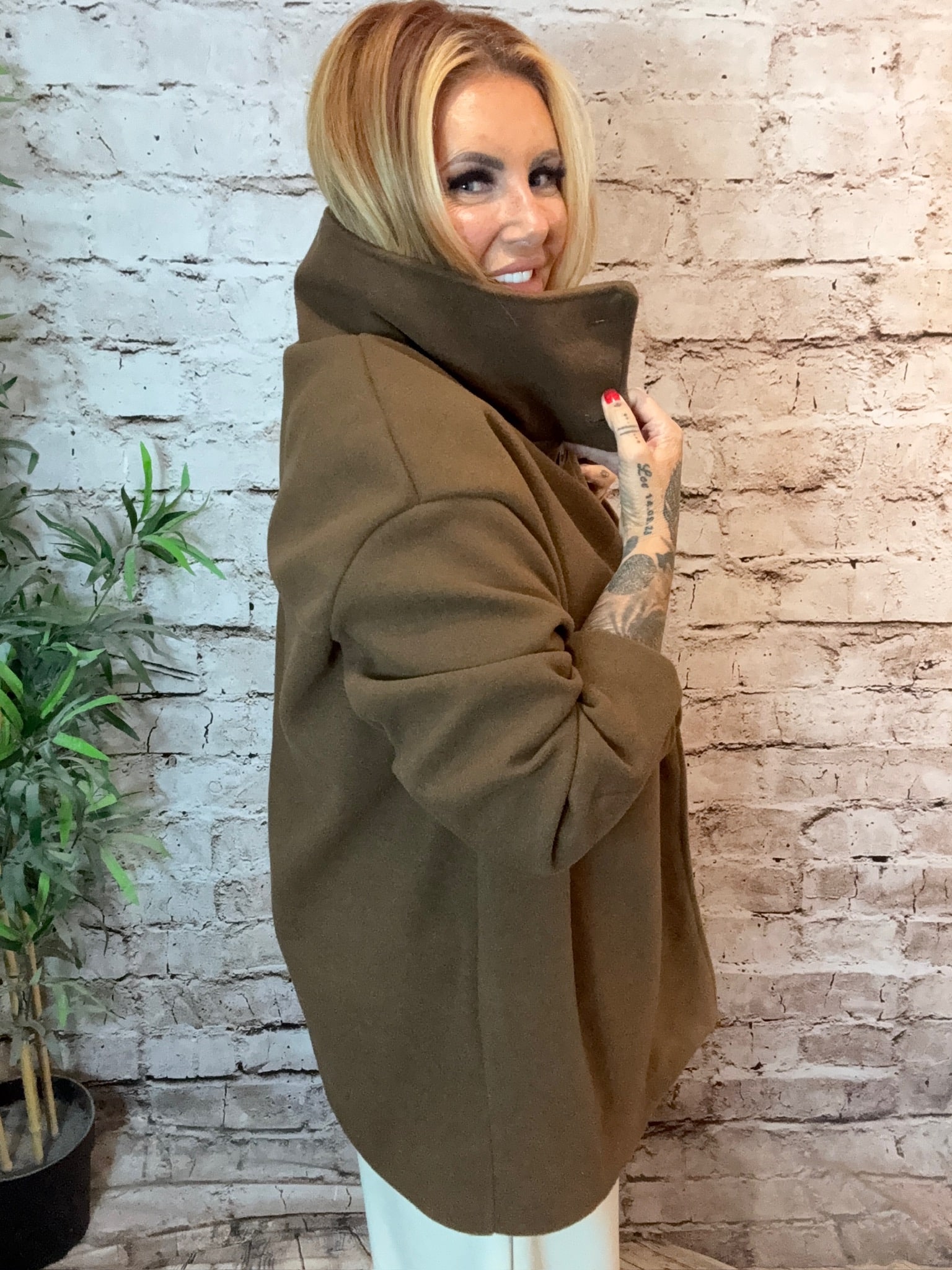 Funnel Neck Coat best fits 14-24 - Image 3