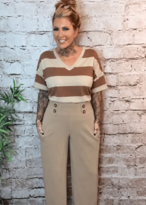 Tori Straight leg scuba military trousers best Fits 12-20